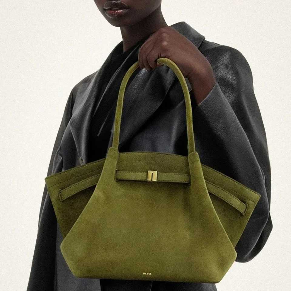 JW Pei Dumpling Bag Suede Shoulder Crossbody Underarm Bag Niche Design Fashion Handbag Tote BagW250926