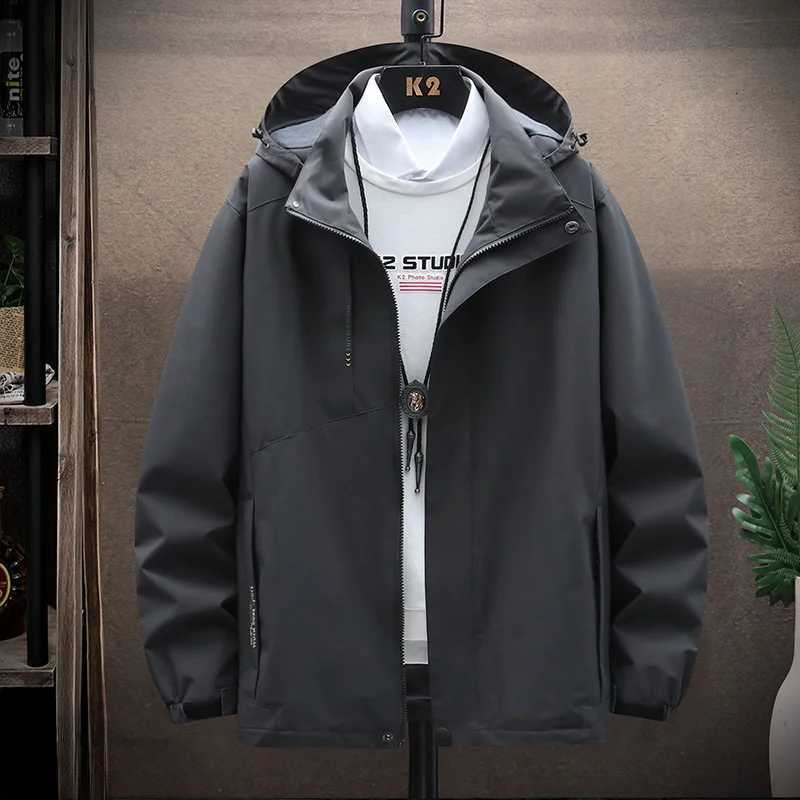 Mens Windbreaker Waterproof Jacket Coat Men Spring Autumn Travel Jacket Male Fashion Outdoor Outerwear Plus Size 6XL 7XL W250926