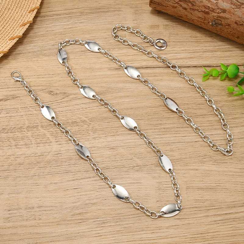 Silver Color Metal Vintage Waist Chain Womens Hip Hop Minimalist Fashion Accessory L250926