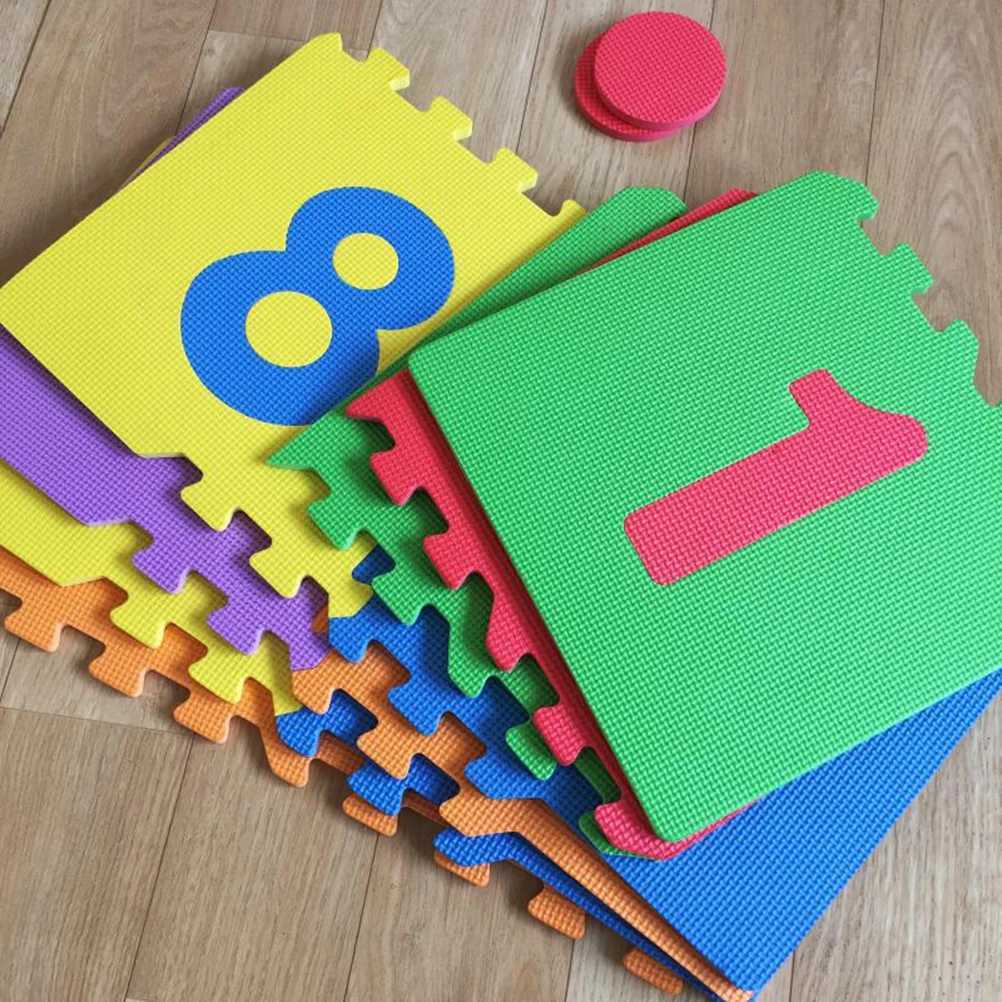 ZK20 Children Giant Hopscotch Mat Game Kids Soft EVA Foam Interlocking Tiles Indoor Outdoor Garden Family Game Toys C250926