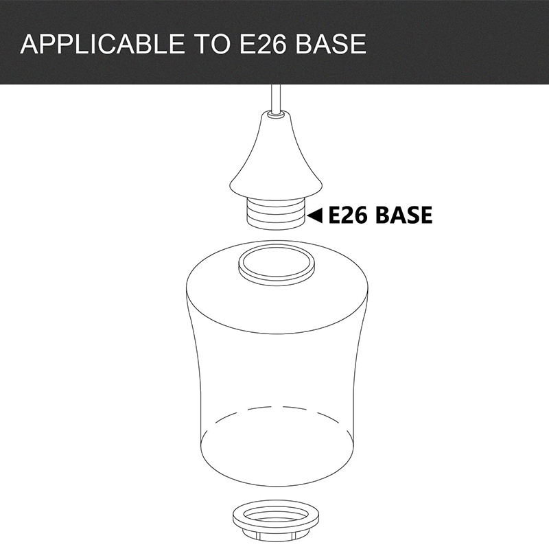 Transparent Replacement Glass Shade Sets Handmade Wall Lamps & Bathroom Lighting Accessories A 6-piece set