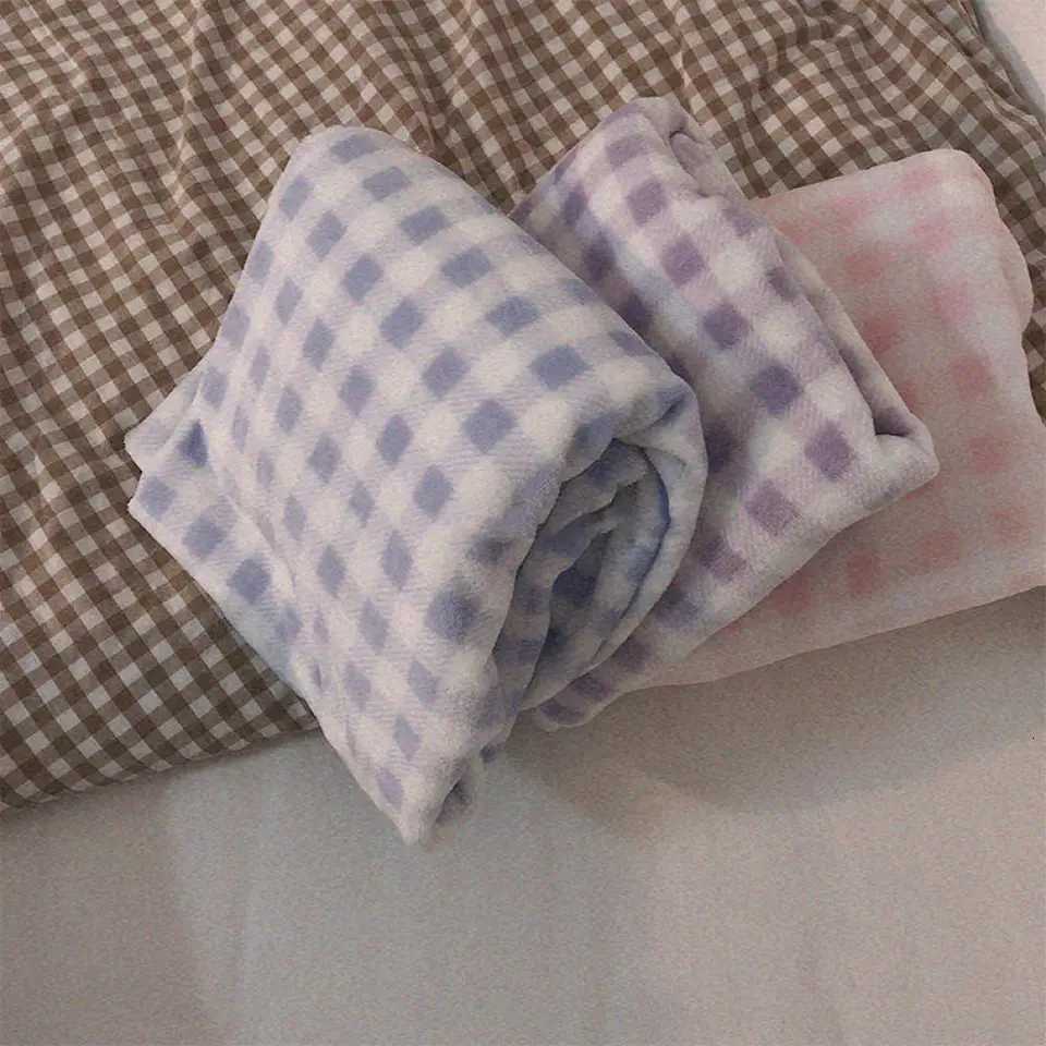 Fleece Thick Warm Womens Pajamas Set Winter Sleepwear Casual Solid Top and Plaid Pants Soft Pijamas Set for Women Home Suit Z250925