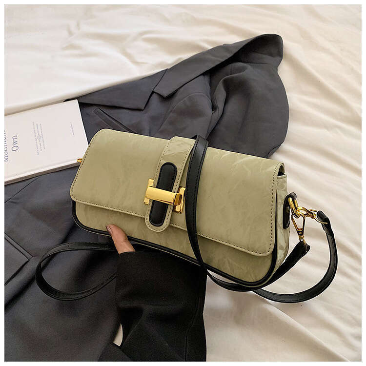 Baguette Women's 2025 New High-Quality Designer Bags Texture Niche Crossbody Single Shoulder Underarm Bag