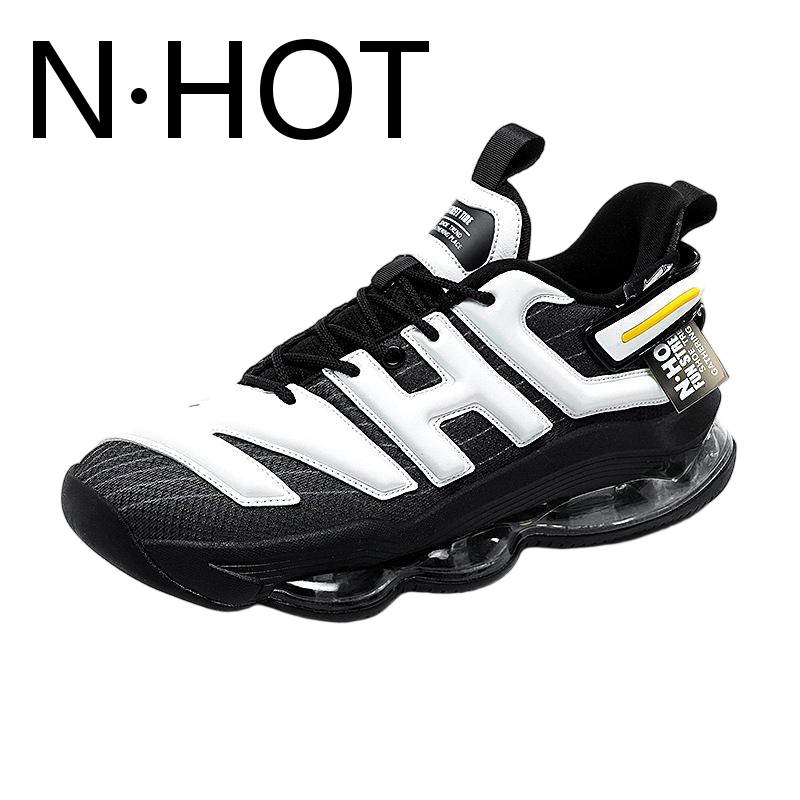 NHOT New Designer Outdoor Sports Shoes Luxurious Air Cushion Fashionable Running Shoes Trendy Anti Slip And Wear-resistant Leather Casual Shoes