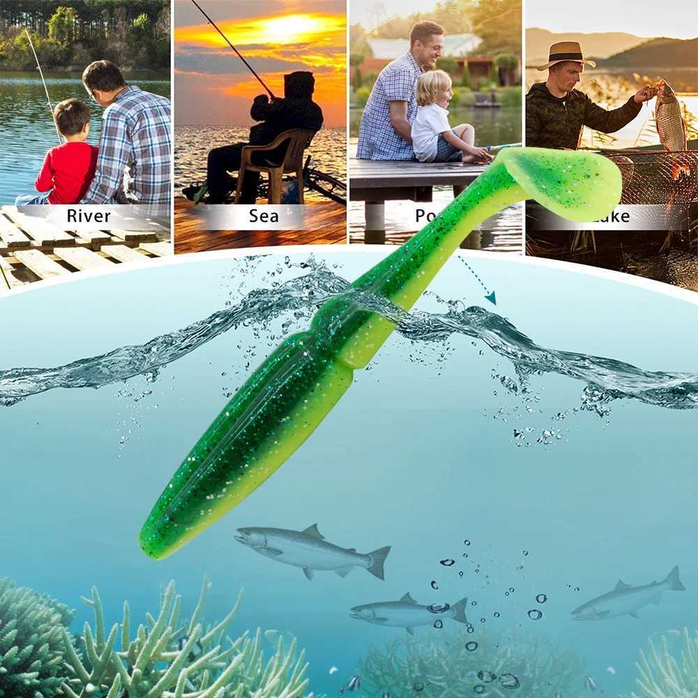 ESFISHING Pike Fishing Lure 100mm125mm155mm 200mm Easy Shiner Quality Pesca Silicone Bait Bass urre Soup Soft Lure W250926