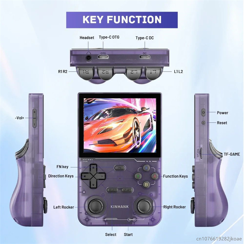 R36S Portable Palm Game Players HD Screen 3.5 -inch Handheld Game Console 3D Dual Joystick for MD SFC NES GB MD PS1 Simulators PK Gaming