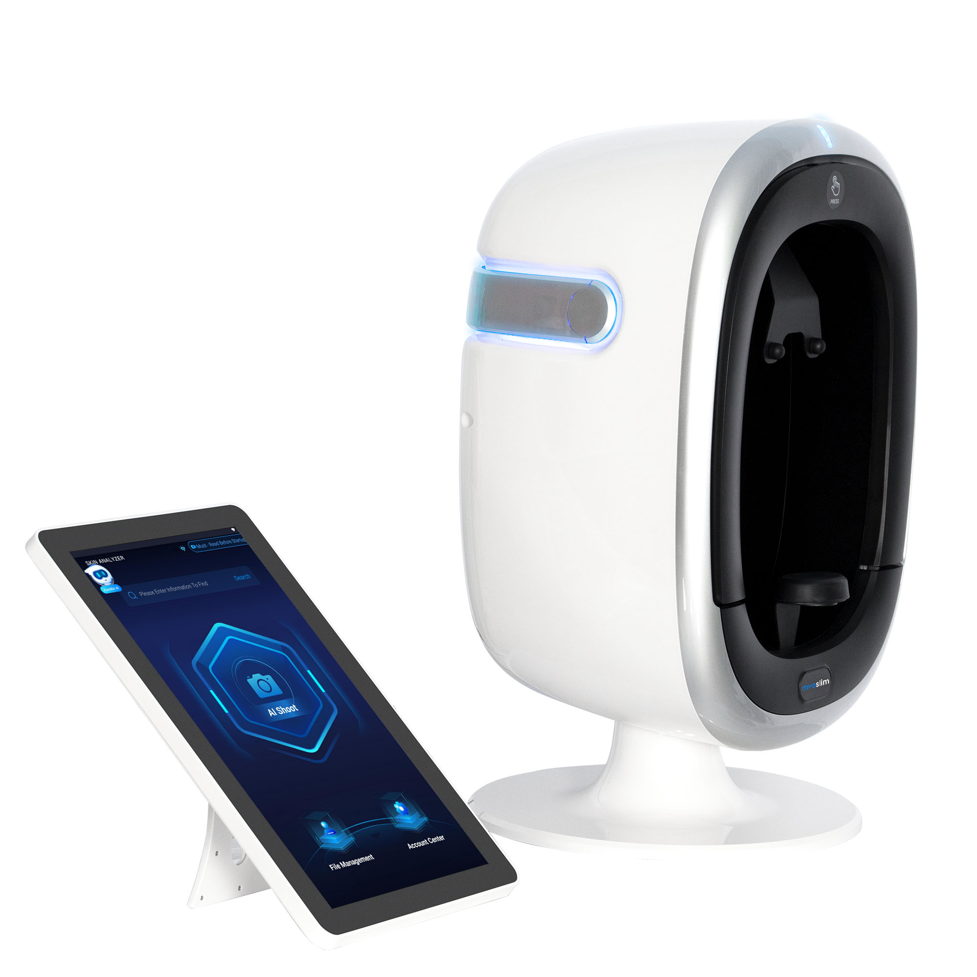 O1 Skin Analyzer Beauty SPA 15.6 Inch 3D Facial Skin Analyzer 8 Light Spectrum Skin Analysis Scanner Professional Equipment