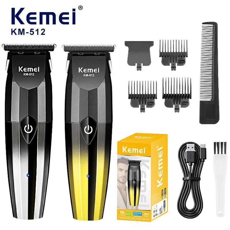 KM512 Hair Clipper Electric Thruster USB Charging High Speed Oil Head Carving and Cutting Electric Hair Clipper for Hair Salon R250926