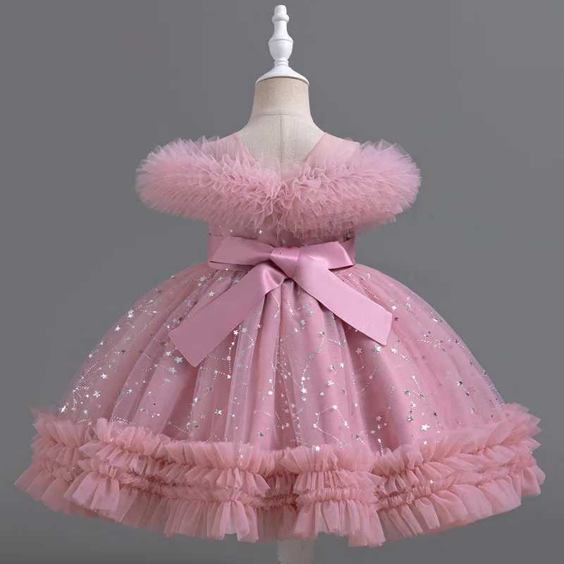 Fashion Princess Dress for Girls Sleeveless Lace Kids Girl Party Dress Summer Children Girls Evening Gown 312 Years Z250926