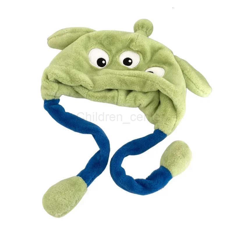 Disney New Toy Story Alien Anime Cartoon Plush Hat Creative Funny Personalized Windproof Ear Protection Warm Pullover Hat Gift H250926
