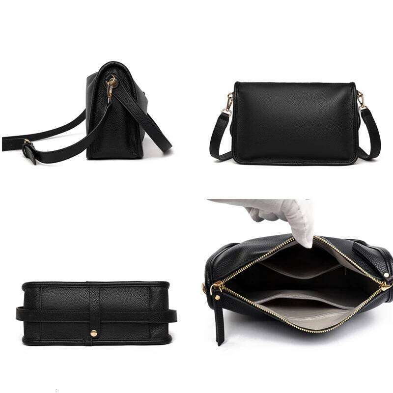 High Quality Soft Genuine Messenger Women Design Shoulder Crossbody Bag Purse Fashion Female Cow Leather Handbag New
