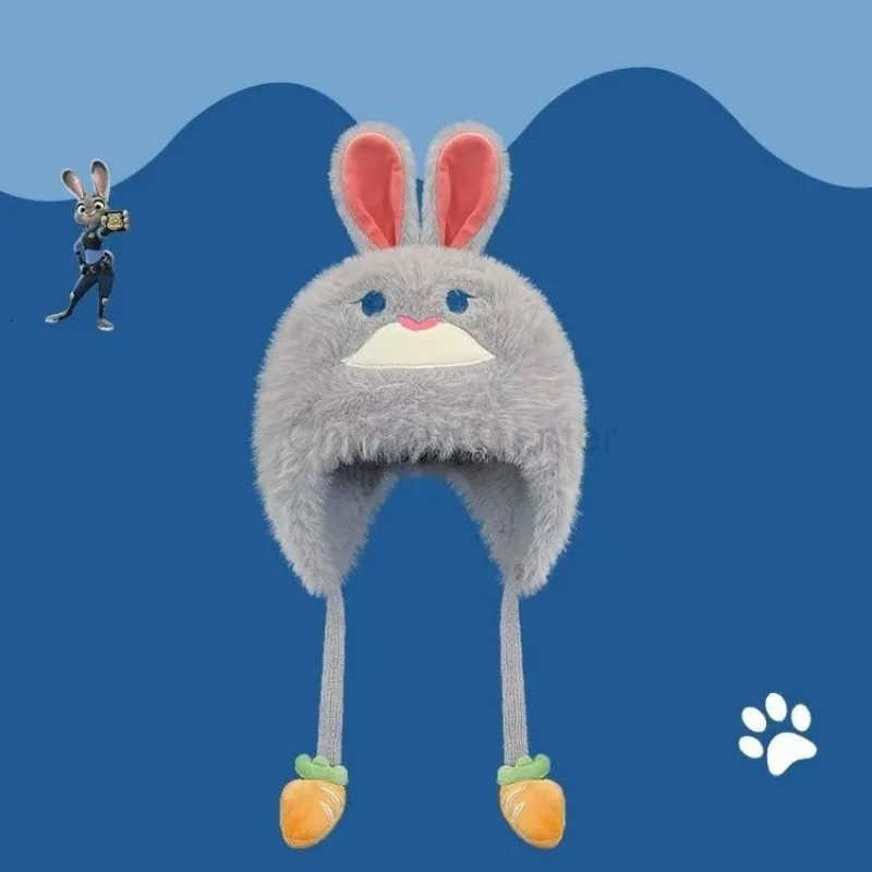 Disney Lotso Mickey Donald Duck animation peripheral creative cartoon cute solid color autumn and winter warm ear protection hat H250926