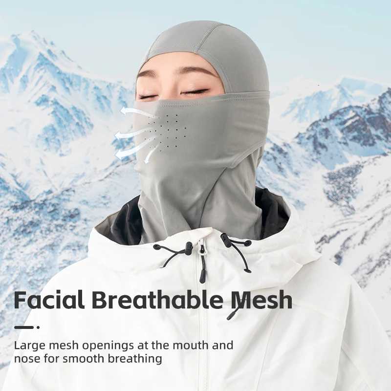 Qunature Thermal Full Face Mask Balaclava AutumnWinter Ski Headgear Skinfriendly Ski Bicycle Warmer Scarf Windproof Mask Z250926