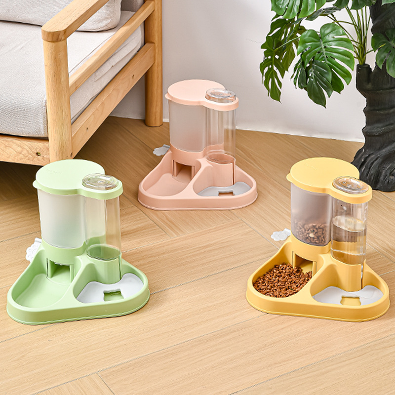 Cat Automatic Feeder Dispenser Pet Bowl Small Medium Large Dog Water Basin Supplies