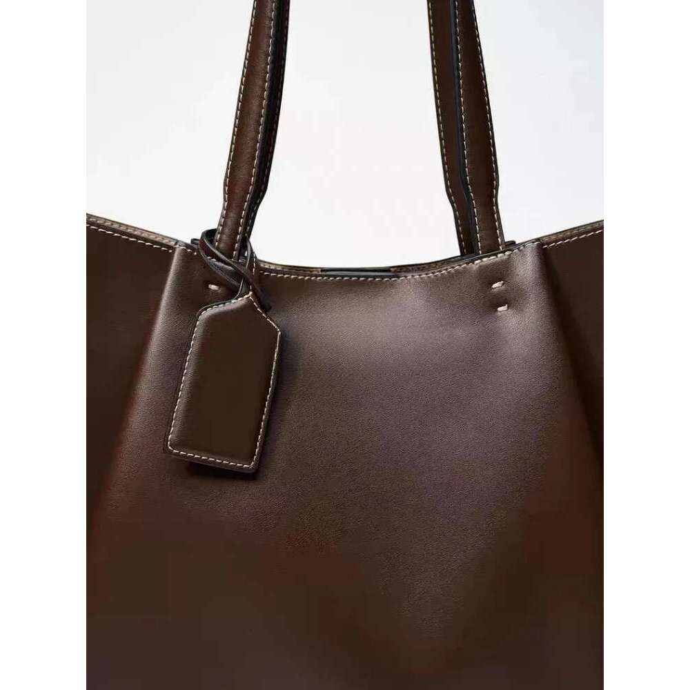 Women Large Capacity Handbags Fashion Designer PU Leather Shoulder Versatile Commuter Bucket Bag Female Tote Bags Suotong2509