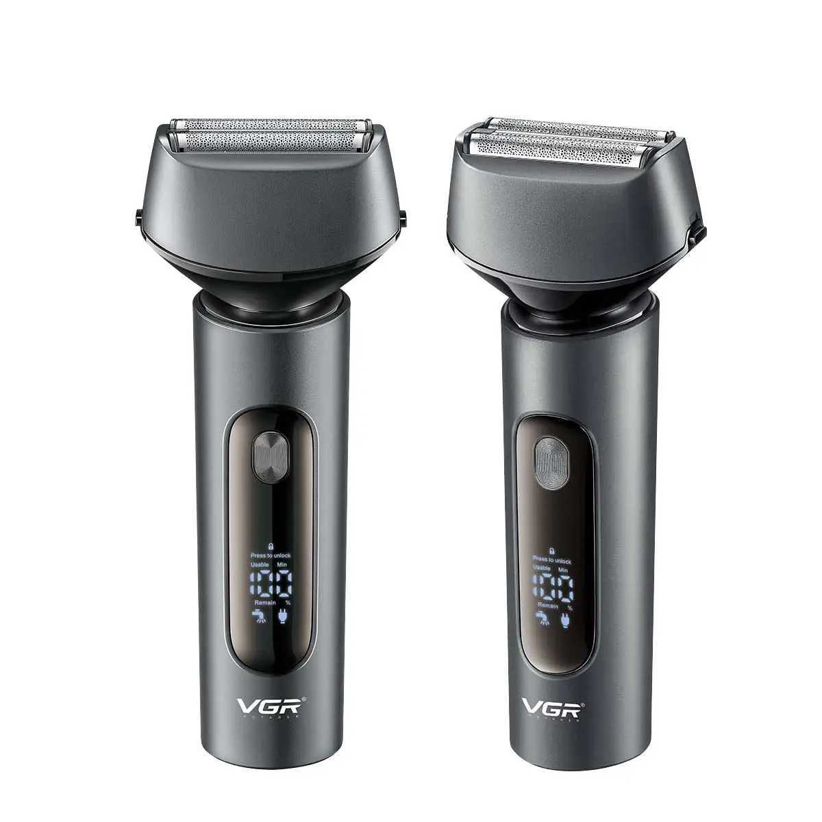381 Electric Shaver Beard Trimmer Shaving Machine Trimmer for Men Razor Professional Electric Rechargeable Washable R250926