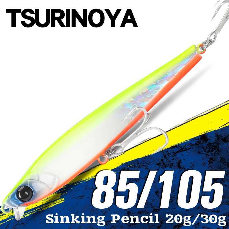 TSURINOYA Sinking Fishing Lure 85S 105S Short Lip Pencil AIRAZOR 85mm 20g 105mm 30g Max 90m Long Casting Saltwater Hard Baits W250926