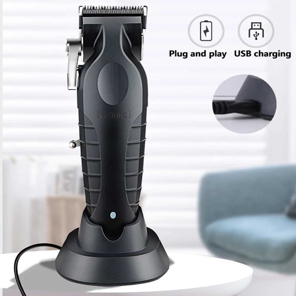 Kemei Professional Hair Clipper For Men Adjustable Cordless Electric Hair Trimmer Rechargeable Hair Cutting Machine Lithium R250926