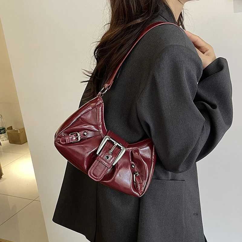 Y2K Retro Pleated Hobo Shoulder Bag for Women Hot Selling Maillard Style Underarm Bag Clutch Handbags for Travel Work Shopping Z250926