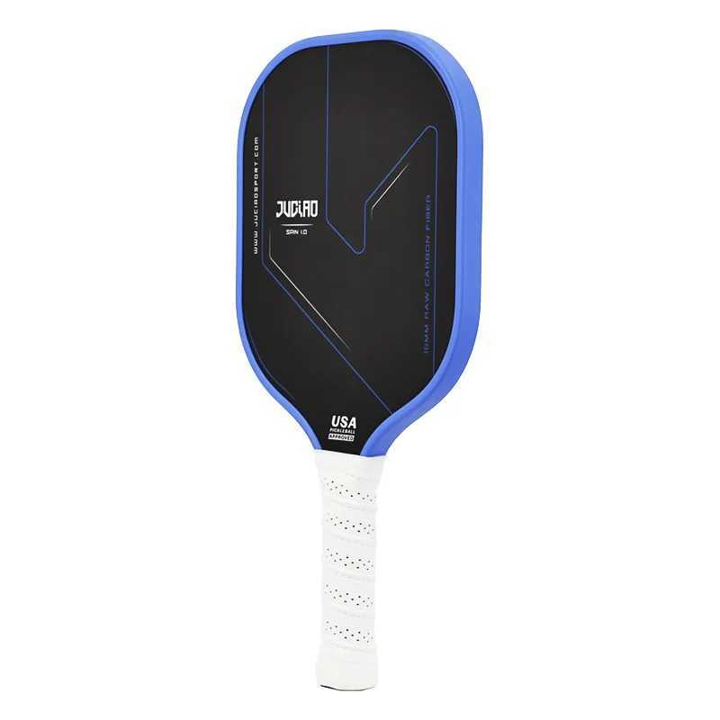 JUCIAO USAPA Approved Thermoformed Unibody T700 Raw Carbon Fiber Pickleball Paddle Spin Textured Surface With Foam Edge J250926
