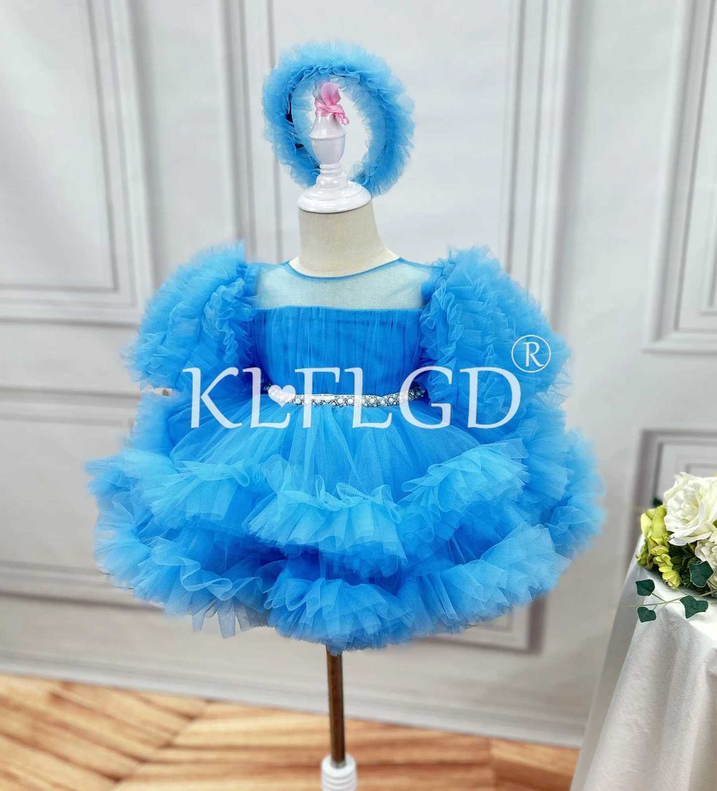 210 years old new gorgeous yearold dress childrens stage performance dress model walk show performance service girl birthday Z250926
