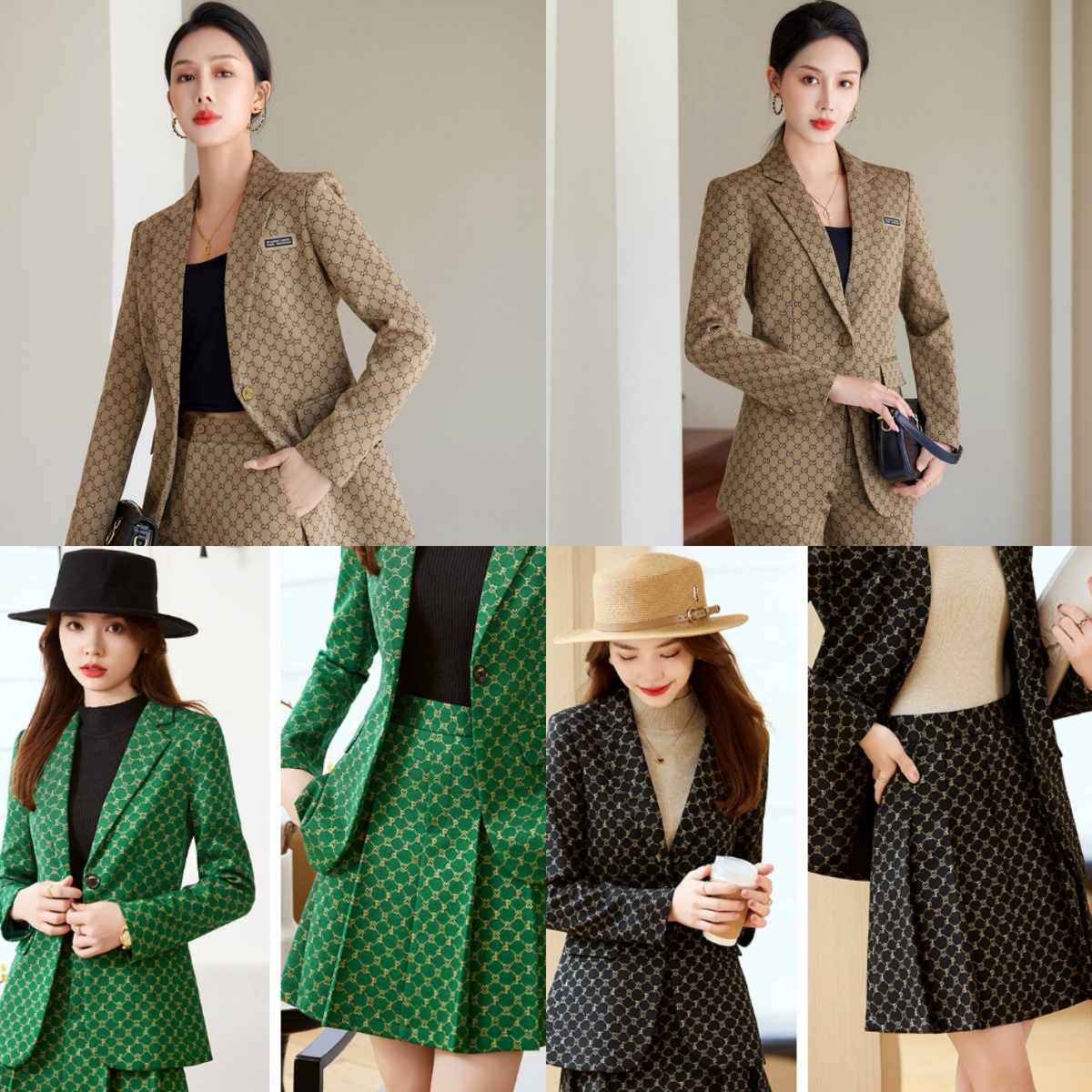 Fabric Formal Pantsuits Professional Business Blazers for Women Office Work Wear Trousers Sets Plus Size 5XL