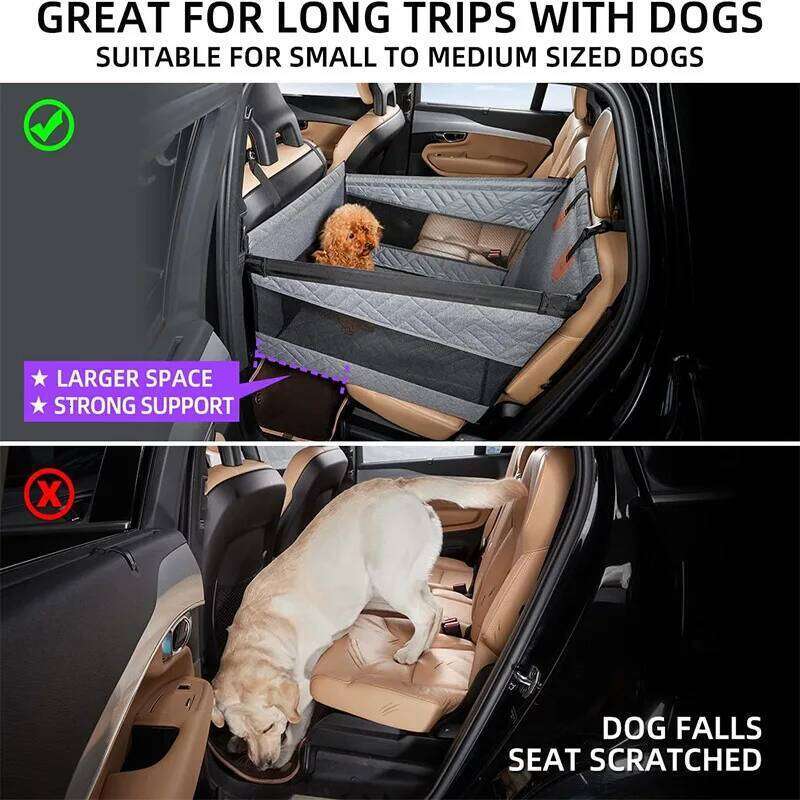 designer brand inch Double Zipper Car Pet Seat Pad Waterproof Dirt Resistant Suitable Multiple Models Solid Color Cars Rear Seats Cushion
