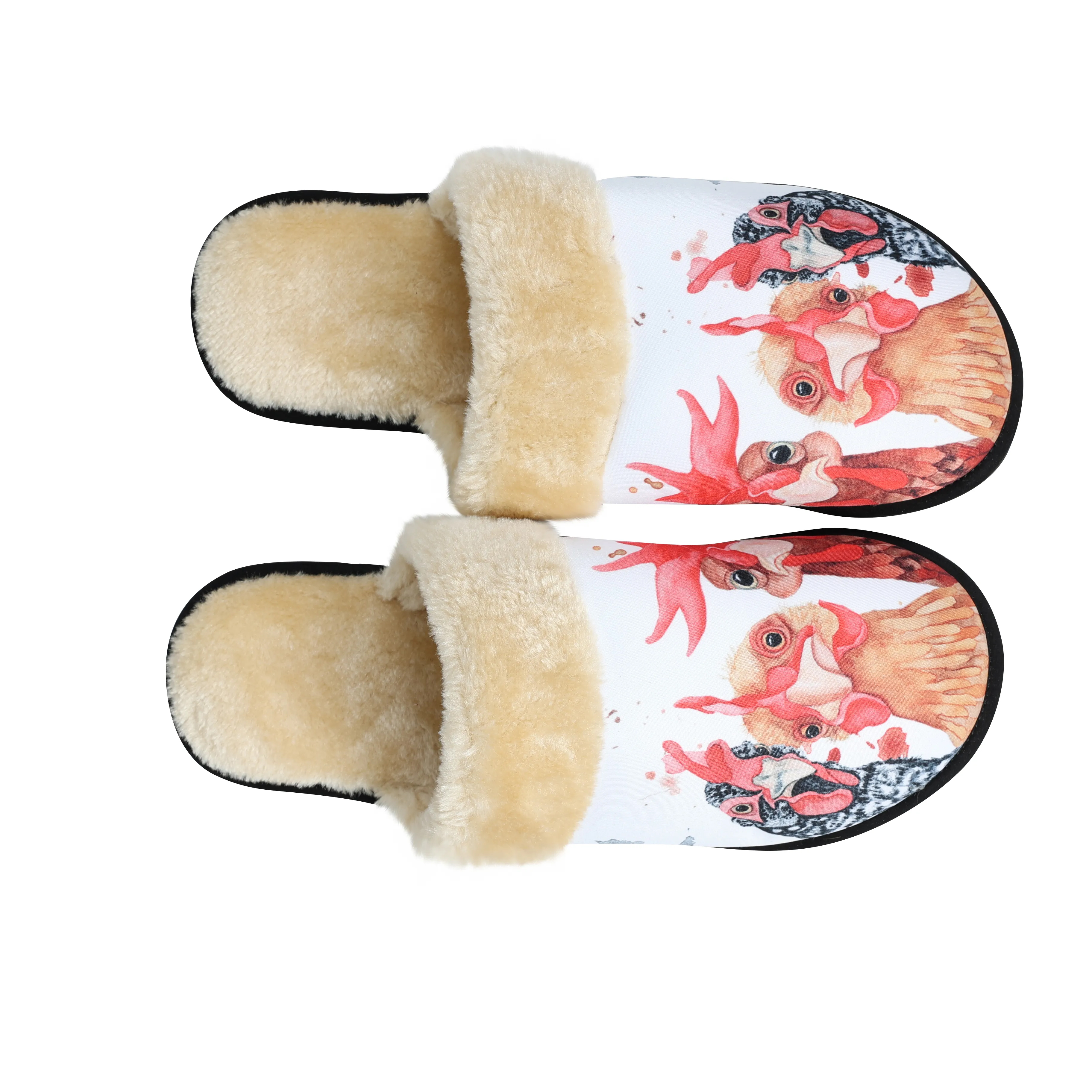 DHgatepod Women's Plush House Slippers - Non-Slip EVA Sole, Warm Fuzzy Comfort, Anti-Skid Indoor Footwear for Fall/Winter Home Use