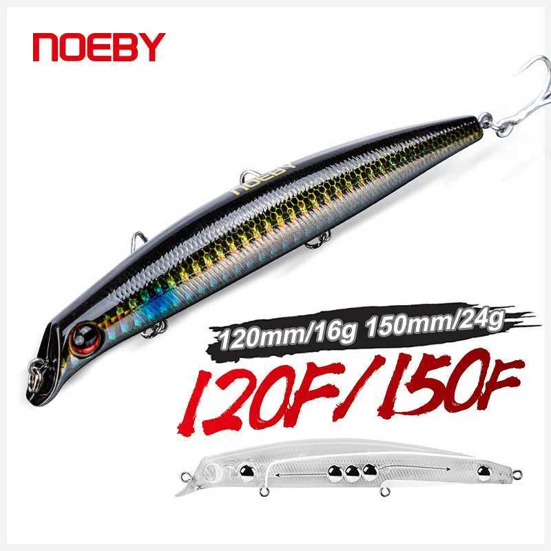 NOEBY Sasuke Minnow 12cm 16g 15cm 24g Floating Lipss Wobbrs Artificial Hard Bait for Bass Pike Fishing Lure W250926
