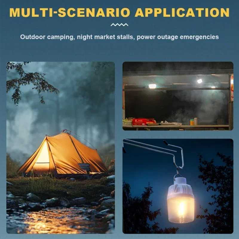USB Rechargeable LED Emergency Lights House Outdoor Portable Lanterns Emergency Lamp Bulb Battery Lantern BBQ Camping Light C250925