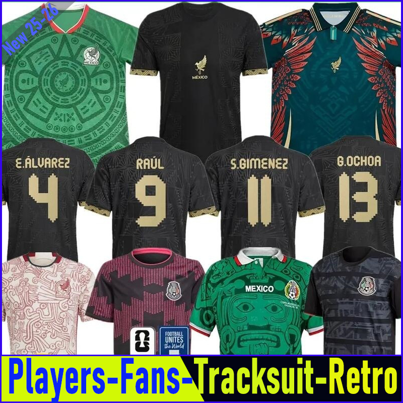 25 26 MeXiCO Gold Cup Soccer Jerseys CHICHARITO 2025 2026 National Team Football Shirt Men Kids Kit Home Away Camisetas Copa America Maillot Mexique GIMENEZ