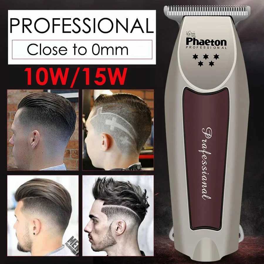 Pheaton Professional Precision Hair Clipper Electric Hair Trimmer close to 0mm Cutting Baldhead Shaving Machine Home Barber Tool R250926