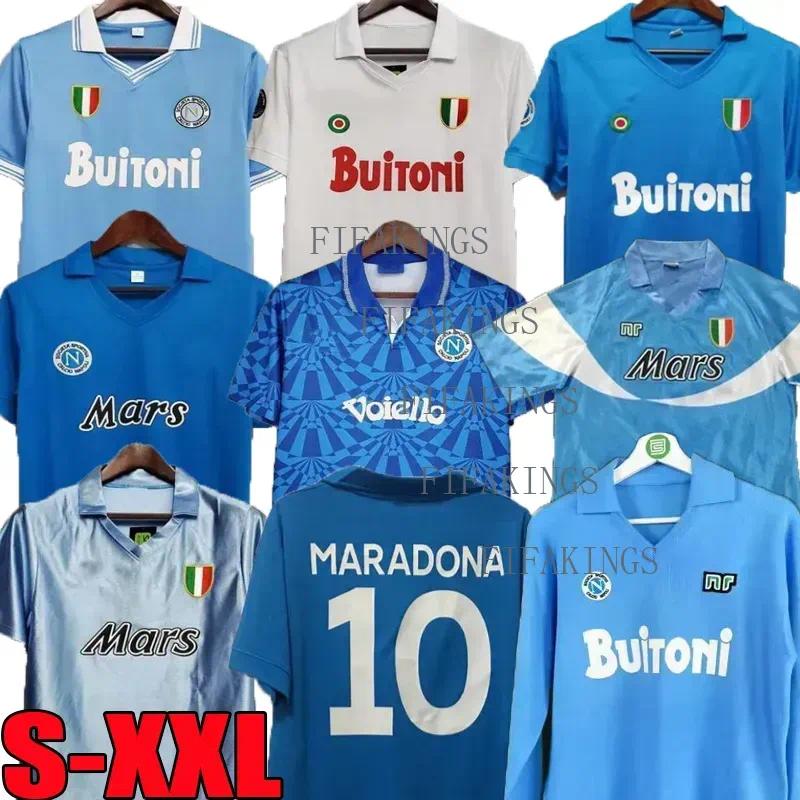 Top Napoli 86 87 88 89 90 91 93 Retro Jerseys MARADONA Soccer Jersey 1986 1987 1988 1989 1990 1991 1993 Naples Football Shirts VINTAGE CLASSIC maillot de foot