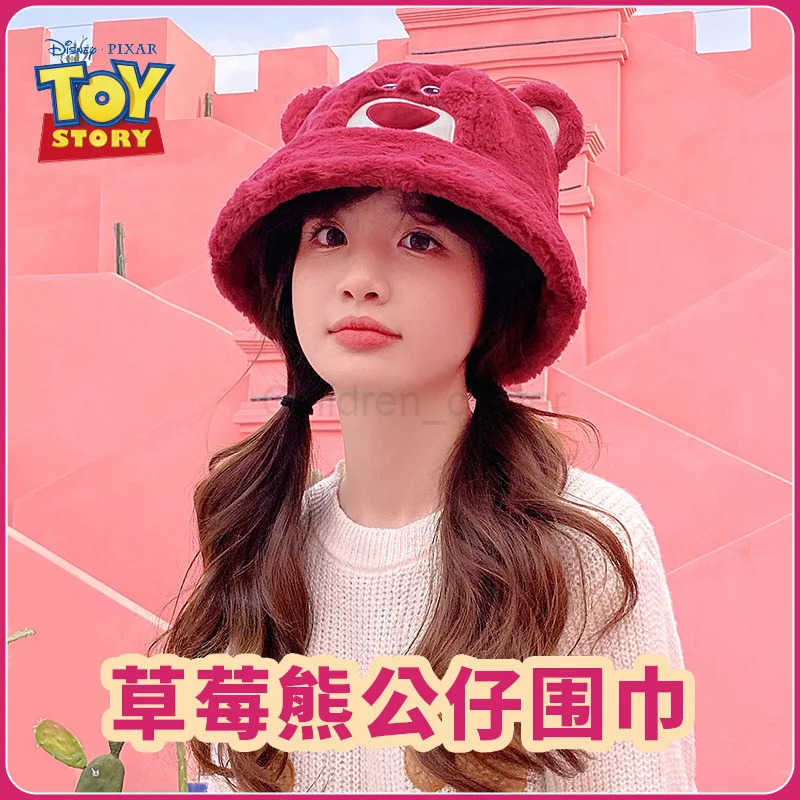 Disney winter warm bigeyed hat plush fisherman hat autumn and winter coldproof thickened small fresh cute basin hat warm hat H250926