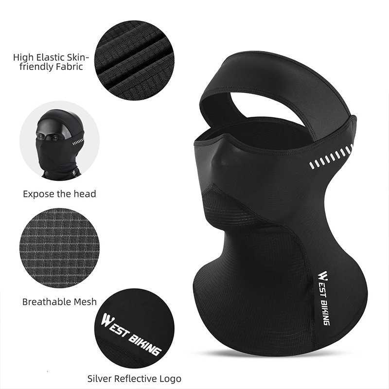 WEST BIKING Sun Protection Balaclava Cycling Mask AntiUV Men Women Full Face Bicycle Motorcycle Running Cooling Sport Headgear Z250926