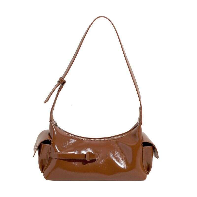 Korean Style Underarm Crescent For Women New Fashion Versatile Double Pocket Large Capacity Shoulder Bag