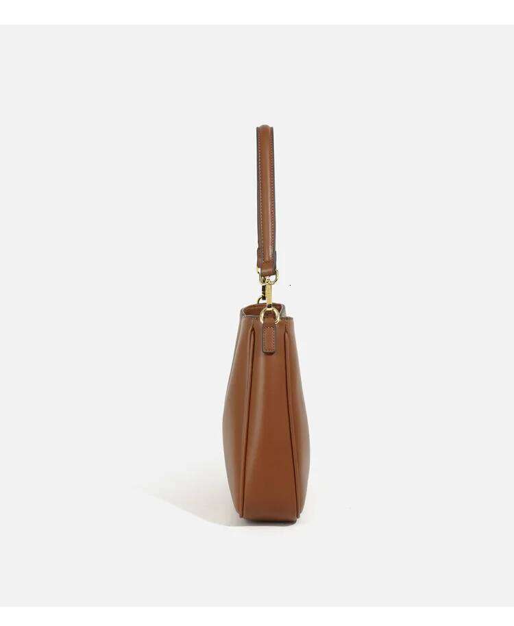 Cowhide underarm new design genuine leather vintage commuter one-shoulder crossbody bag fashion ladies handbag