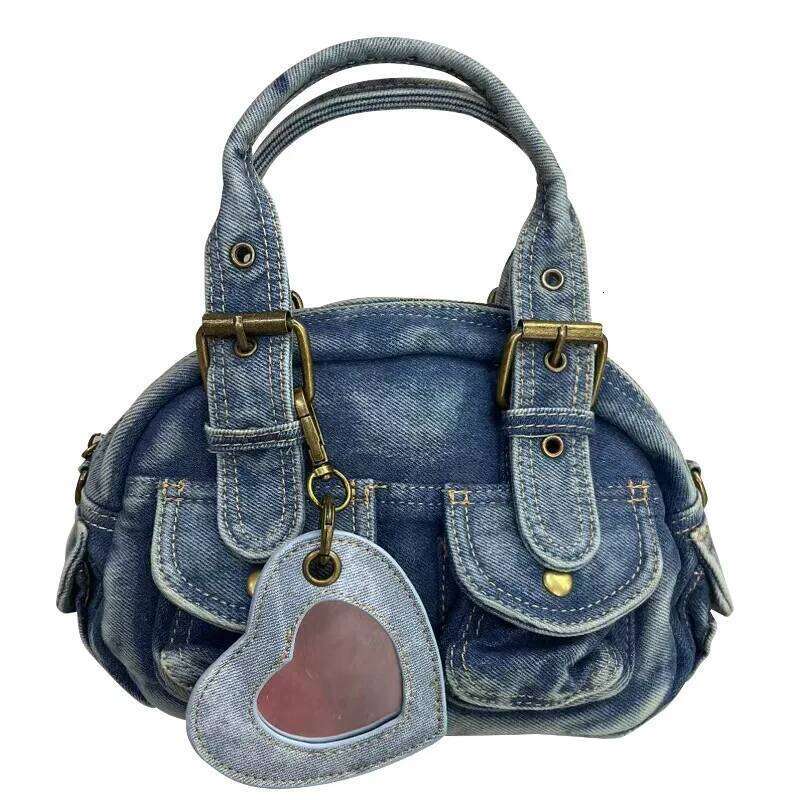 Women Handbags Satchel Top-handle Handbag Denim Bag Dumpling Give Gifts Shoulder Bags Phone Money Pack