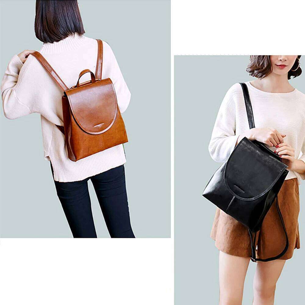 Women Backpack Cross Body Shoulder Messenger Bags Rucksack Genuine Leather Fashion Lady Laptop Book Bag Daypack Female Backpacks Suotong0917 suotong25