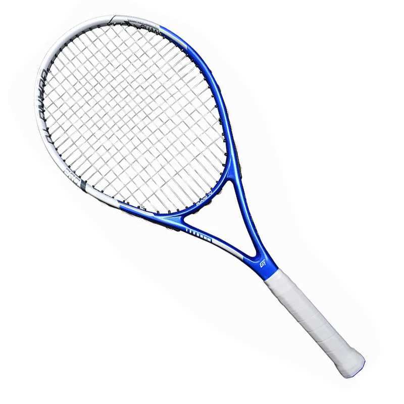 graphite 27 inch tennis racket Adult men women professional carbon fiber stiffness 50 tension offense white black elasticity J250926