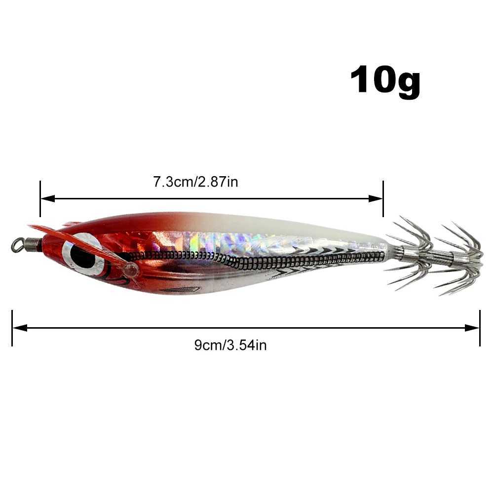 Laser Horizontal Shrimp Squid Hook Webfoot Octopus Egi Artificial Fishing Lure Shrimp Bait Wood Shrimp Bait Sturdy Squid Hook W250926