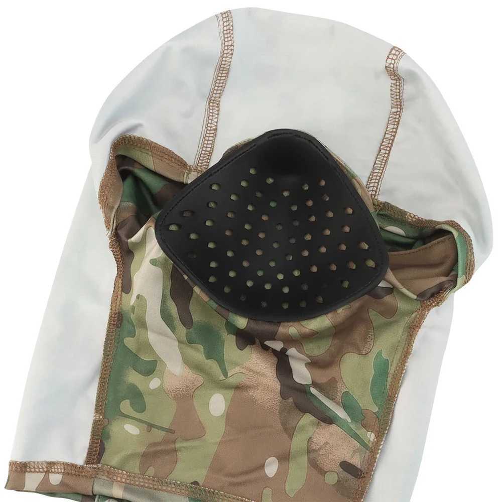 Camouflage Baraklava full face mask helmet hunting bicycle hood protection outdoor sports helmet lining hat scarf Z250926