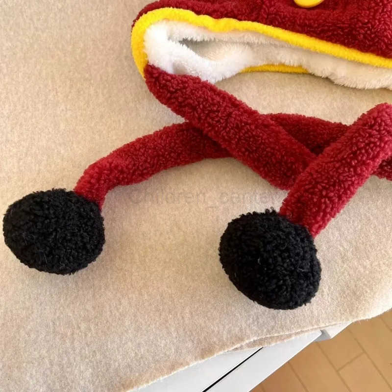 Disney Mickey Mouse Earflap Hat Plush Winter Hooded Kawaii Beanies Anime Creative Couple Men Women Home Soft Fluffy Earmuffs Hat H250926