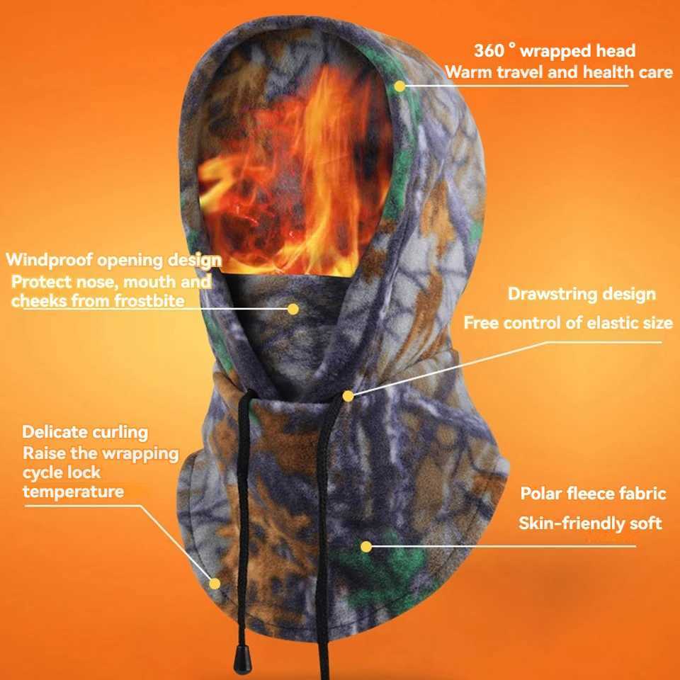 GTUBIKE Winter Warm Full Face Mask Fleece s Windproof Balaclava Neck Warmer Sport Ski Mask Motorcycle Cycling Neck Warmer Hat Z250926