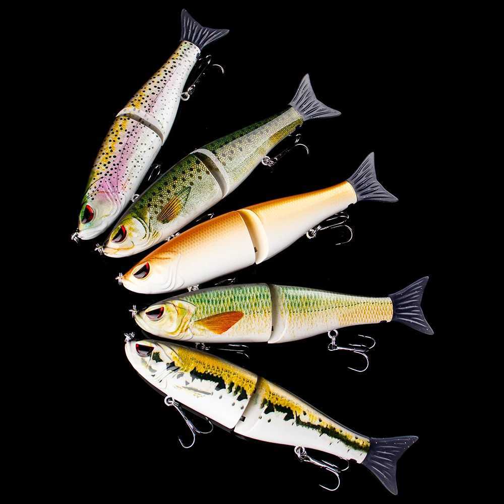 Magnisher 2 Sections Glide Baits 18cm 62g Jointed Shad Slide Swimbait for Big Game Fishing Pike Bass Tack W250926