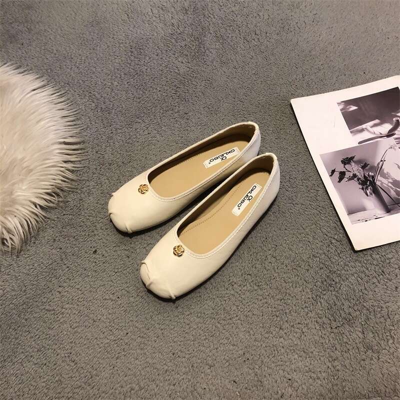 Flat Ballet for Designer Bags Women 2025 New French Style Spring and Autumn Loafers Gentle Evening Shoes