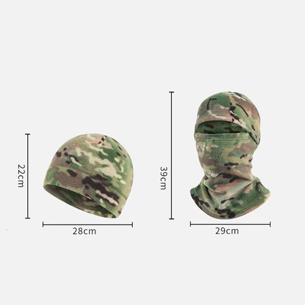 Beanie Men Balaclava Autumn Winter Cycling Fleece Elastic Outdoor Cold Head Cover Ski Windproof Mask Breathable Warm Hat Z250926