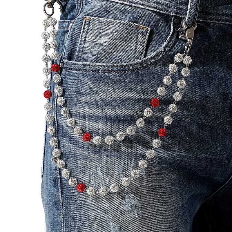 Hiphop Pants Chains Ball Beads Waist Chains Simple Jeans Chain Fashion Pants Chain Clothing Accessories Gifts L250926