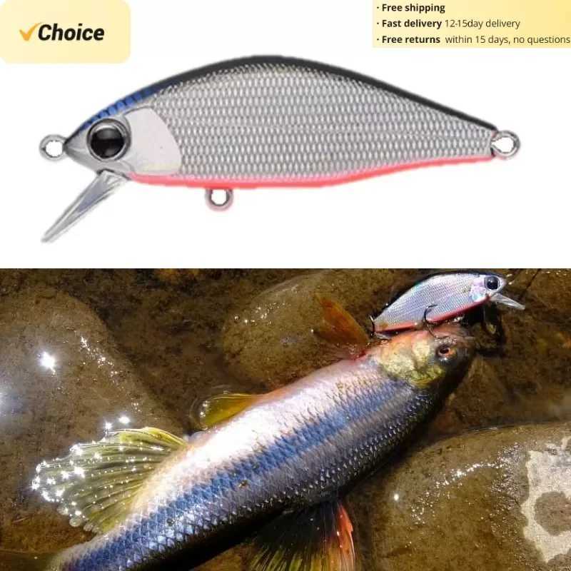 TSUYOKI Japanese Fishing Lure Mini Minnow Lure For Bass Trout Jerkbaits Wobbr Micro Sinking Bait Ima issen 45s W250926