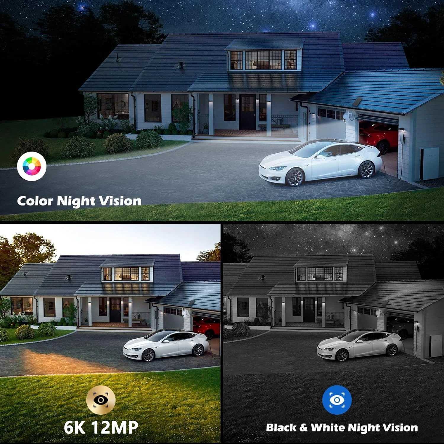 V380pro 12MP 6K WIFI Camera Solar PIR Human Detection Night Vision Waterproof Security Video IP Camara Battery CCTV Monitor Y250925